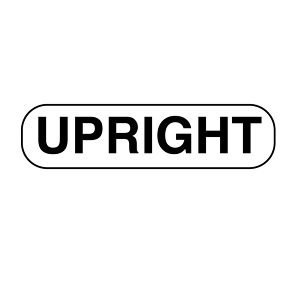 Information Labels - Upright 5/16" x 1-1/4" White w/Black